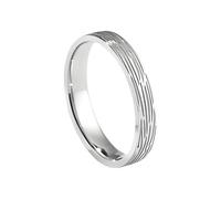 Men'S Promise Rings Sterling Silver Ring 9K White Gold Size W 1/2 Solid Not Plated Fashion for Sister Anniversary Jewelry