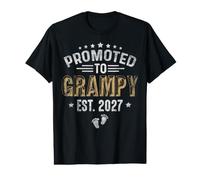 Men's Promoted to Grampy est.2027 Father's Day First time Papa Value Graphic T-Shirt