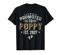 Men's Promoted to Poppy est.2027 Father's Day First time Poppy Value Graphic T-Shirt