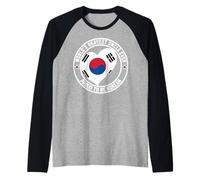 Mens Promoted to Uncle Best Korean Uncle World's Okayest Uncle Raglan Baseball Tee