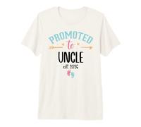 Mens Promoted to Uncle est 2026 First time Uncle Soon to Be 2026 Premium T-Shirt