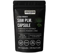 Men's Prostate Wellness Support Complex - 3300mg Daily Strength | 10:1 Herbal Extract Powder + Natural Plant Powder + Zinc | 180 Vegan Capsules | 90-Day Supply | UK Made | No Fillers | 2 Packs