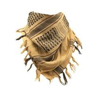Men's Protective SAS Army 100% Cotton Military Desert Tactical Neck Head Keffiyeh Wrap Combat Sun Hat Scarf Shemagh (Sand Black)