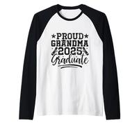 Mens Proud Grandma 2025 Graduate Class of 2025 Raglan Baseball Tee