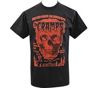 Mens Psychobilly T-Shirt The Cramps Halloween Skull Lux Interior Punk Rock Tee Black L