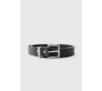 Men's PU Western Buckle Belt | Black | Size X-Large/2X-Large | BOOHOOMAN