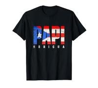 Mens Puerto Rico Grandpa Papi Boricua, Puerto Rican Flag T-Shirt