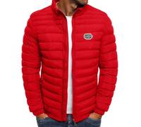 Mens Puffer Jacket Lightweight Water Resistant Jacket Insulated Puffy Coat Winter Pockets Packable Soft Down Outwear Padded Windproof Travelling Loose Oversized Quilted Coat