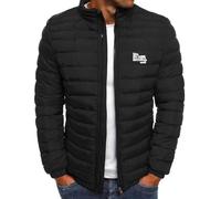 Mens Puffer Jacket Lightweight Water Resistant Jacket Insulated Puffy Coat Winter Pockets Packable Soft Down Jacket Outwear Padded Jacket Windproof Travelling Loose Jacket Oversized Quilted Coat