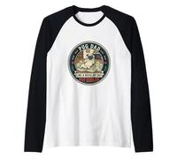 Mens Pug Dad Like A Regular Dad But Cooler Dog Dad Raglan Baseball Tee