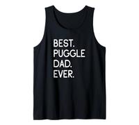 Mens Puggles Pug Beagle Mix Best Puggle Dad Ever Tank Top