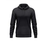 Mens Pullover Adult Hoodie Sweatshirt - Plain Jacket Hooded Fleece Hoody with Pockets - Graphite Heather - M