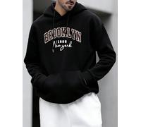 Mens Pullover Hoodies Graphic Hooded Sweatshirts, Casual Long Sleeve Fall Winter Streetwear Fashion Pocket Tops