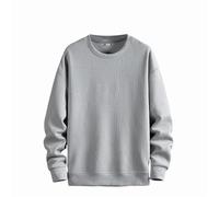 Men's Pullover Long Sleeve Knitted Jumper with Crew Neck Fine Knit Pullover Ribbed Pullover Business Pullover Knitted Men's Sweater Casual Sweatshirt Plain Transition Jacket for Everyday, Sports,