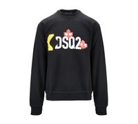 Men's Pullover Sweatshirt with Pac-Man Style Details - male - Dsquared2 - Sweatshirts - Black - M - Sweatshirts & Hoodies M