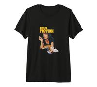Mens Pulp Fiction Vintage Mia Wallace PAPL2616 Premium T-Shirt