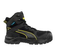 PUMA Mens Rock HD Heavy Duty Black Robust Nylon Composite Work Safety Boots (Black, UK Footwear Size System, Adult, Men, Numeric, Medium, 12)
