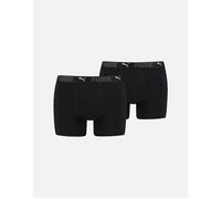 PUMA Men's Sport Cotton Boxer Shorts, Black, S (Pack of 2)