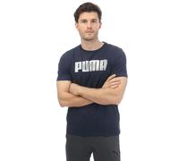 Men's Puma Sportstyle Logo T-Shirt in Blue