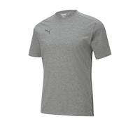 PUMA mens teamCUP Casuals Tee Shirt, Medium Gray Heather-smoked Pearl, M