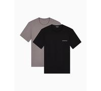 Men's Pure Cotton 2-Pack Crew Neck T-Shirt Black XL