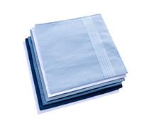 Men's Pure Cotton Handkerchief White Hankies, Zw-colored 6pcs a, One Size