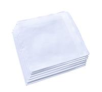 Men's Pure Cotton Handkerchief White Hankies, Zw-new 6pcs, One Size