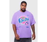 Mens Purple Plus Fanta Grape Overdye License T-shirt, Purple 3XL