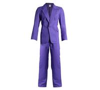 Mens Purple Suit Costume - XX-Large - Purple Jacket with Buttons and Matching Trousers - Adults Fun Rock Icon Book Week World Book Day Halloween Fancy Dress Costume