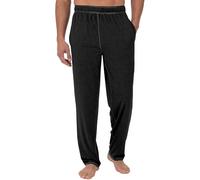 Mens Pyjama Bottoms Loose Fit Lounge Trousers for Sleep Plain Colour PJ Bottom with Pockets Elastic Waist Nightwear Ultra Thin Sleeping Pants Comfort Fit Casual Home Clothing