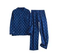Men's Pyjama Sets Long Sleeve, Mens Loungewear Sets Comfy Pyjamas Set Pj Lounge Wear Nightwear Long Sleeve Pj's Set Casual Sleepwear Winter Nightwear