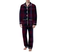 Men's Pyjama Sets Long Sleeve, Mens Loungewear Sets Mens Pyjamas Set Long Sleeve Crew Top and Lounge Pants Winter Pjs Sets Cosy Soft Feel and Comfy Sleepwear