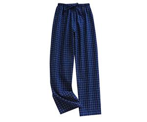 Mens Pyjamas Men Pyjama Bottoms Pajamas Flannel Plaid Nightwear Checked Design Gifts for Set Fleece Pijamas Trousers Lounge Pants 2 Pack