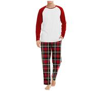 Men's Pyjamas Set 3/4 Pyjamas-Lounge Pants Tee Top Plain Plus Size Soft and Comfortable Breathable with Elastic Waistband Warm Winter Autumn Casual Two Pieces Nightwear Loungewear for Gym Jogging