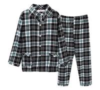 Men's Pyjamas Set, Mens Warm Pyjamas Sleepwear Pjs Long Sleeve Top and Pants Sleep Sets Comfy Loungewear Casual Sleepwear Winter Nightwear