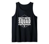 Mens Quality Control Squad The Ultimate Line of Defense A QA Tech Tank Top