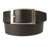 Mens Quality Leather Belt Made in UK, 1 3/8" Wide (35mm) Black - (BD000435BLK-30-34) S