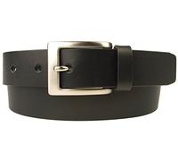 Mens Quality Leather Belt Made in UK, Black, 38-42, L