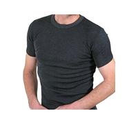 Mens Quality Thermal Short Sleeve Top / T-shirt / Underwear - Available in White / Blue / Charcoal and in Sizes Small / Medium / Large / X Large / XX Large (Large - To Fit Chest 41-43" (104-109 cms), Charcoal)