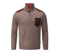 Mens Quarter Zip Jumper, Men's Jumper Rib Jumper Turtle Neck Long Sleeve Roll Neck Knitted Sweater Causal Men's Knitted Turtleneck Fishermans Jumpers for Men Mens Zip Jumper Pullover Sweaters