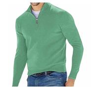 Men's Quarter-Zip, Jumpers for Men Uk Tops Winter Warm Knitted Long Sleeve Soft Cozy Mock Neck Knitwear Turtleneck Men Fishermans Jumpers for Men Men Zip Jumper Sweatshirts Winter Pullover