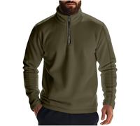 Men's Quarter Zip Pullover 1/4 Zipped Sweatshirt Cotton Jumper Contrast Color Turtleneck Sweatshirts Athletic Cable Pattern Sweater Breathable Warm Sweaters Autumn Gym Tops Size S-3xl