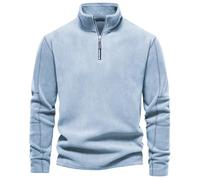 Men's Quarter Zip Pullover Sweatshirts Premium Fleece Lined Golf Shirts 1/4 Half Zip Sweatshirt No Hood Pullover Jumpers Stand Collar Polo Sweaters Plain Casual Long Sleeve Tops Winter Warm Outwear
