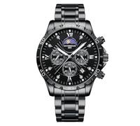 Men's Quartz Chronograph, Water Resistant, 10 ATM Waterproof, Stylish, Men's Brand, Popular, Business, Simple, Date, Luminous, Stainless Steel Band, For Working People, Job Hunting, Anniversary,