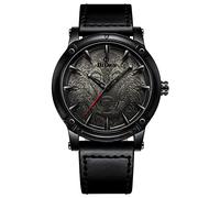 Men's Quartz Movement Watch Cool Wolf Motif, Dial, Leather Strap, Watch Gift, Men's and Children's Steam Clock