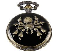 Mens Quartz Pocket Watch Green Eyes Round Case Shape Pendant Necklace Pocket Watch, Q161, Quartz Movement