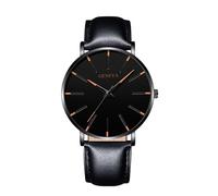 Men's Quartz Watch Alloy Mesh Needle Colorful Scale Watch Men's Edition Digital Pocket Watches for Men (Black, One Size)