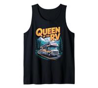 Mens Queen of The RV Outdoor Mountain Road Trips Van Motorhome RV Tank Top