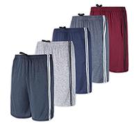 Real Essentials Men's Fitness-Shorts Tennis, Set C, XL