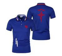 Men's Quick Dry Polo Shirts for F.u.ll.me.t.al Al.ch.e.mi.st Plain Tee Top Clothes Short Sleeve Tee Soft Comfort T-Shirts Graphic Fitness Half Sleeve-LanS||3X_l